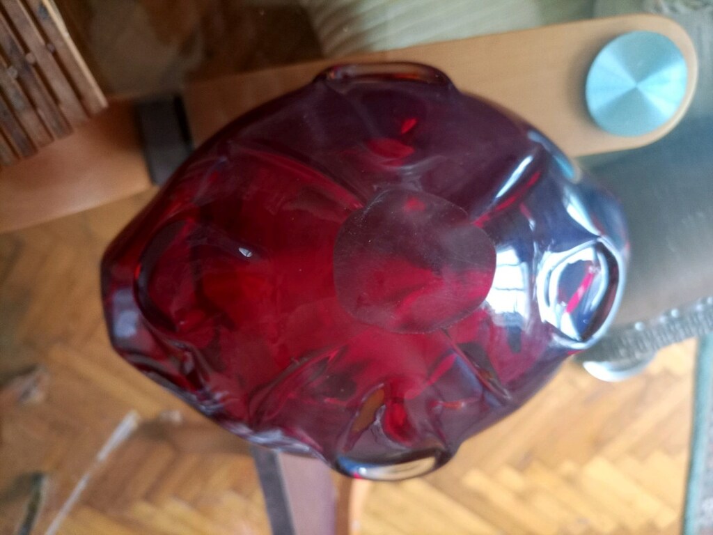 Murano Cam Kırmızı Gondol Meyvelik / Şekerlik - 4