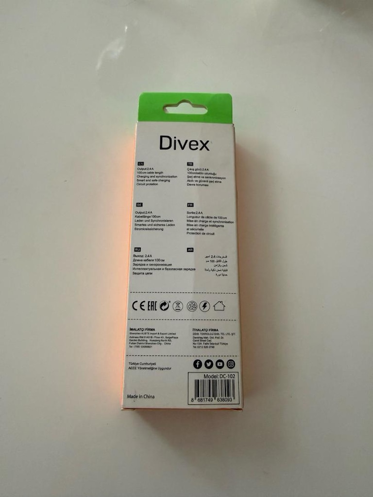 Type-C Şarj Data Kablosu Beyaz, Type-C girişli ve USB bağlantılı şarj - 2