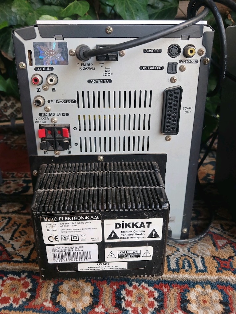 ARCELİK MÜZİK SETİ AUX RADYO DVD SAĞLAM ÇALIŞIYOR SESSİ VE BASİ ÇOK MÜ - 6