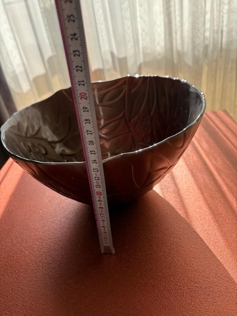 2 Adet Büyük Dekoratif Cam Kase – Sıfır / 26 cm - 4