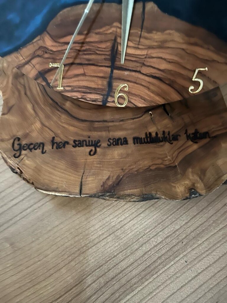 ahşap saat - 2