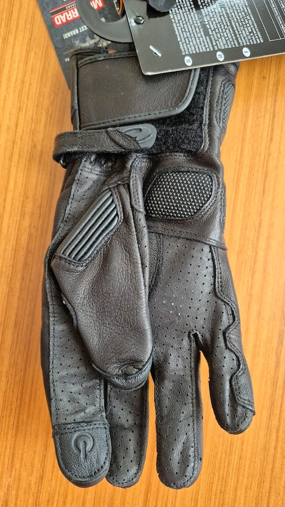 Held Touch Touring Korumalı Deri Motosiklet Eldiveni - Siyah - L Beden - 8