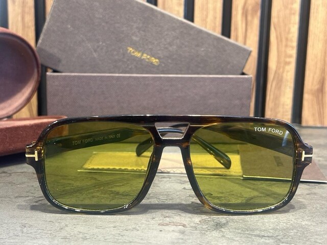 Tom Ford Güneş Gözlüğü - Sarı Camlı & Tortoise Çerçeve