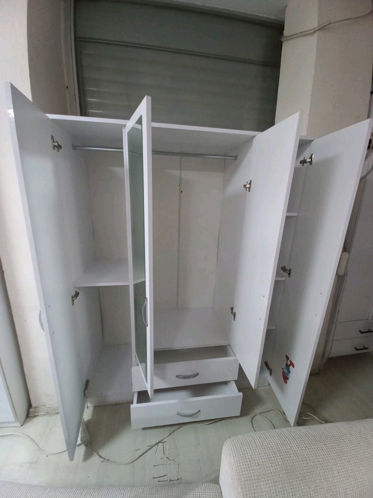 4 kapılı yatak odası gardrop Kurulum dahil - 3