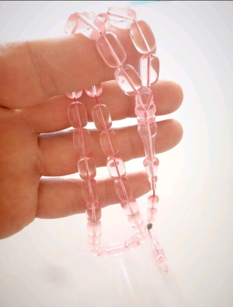 TESBİH ÖLÇÜ: 8X12 MM MURAT AKBULUT USTA ATÖLYESİNDEN UÇAK CAMI TESBİH* - 3