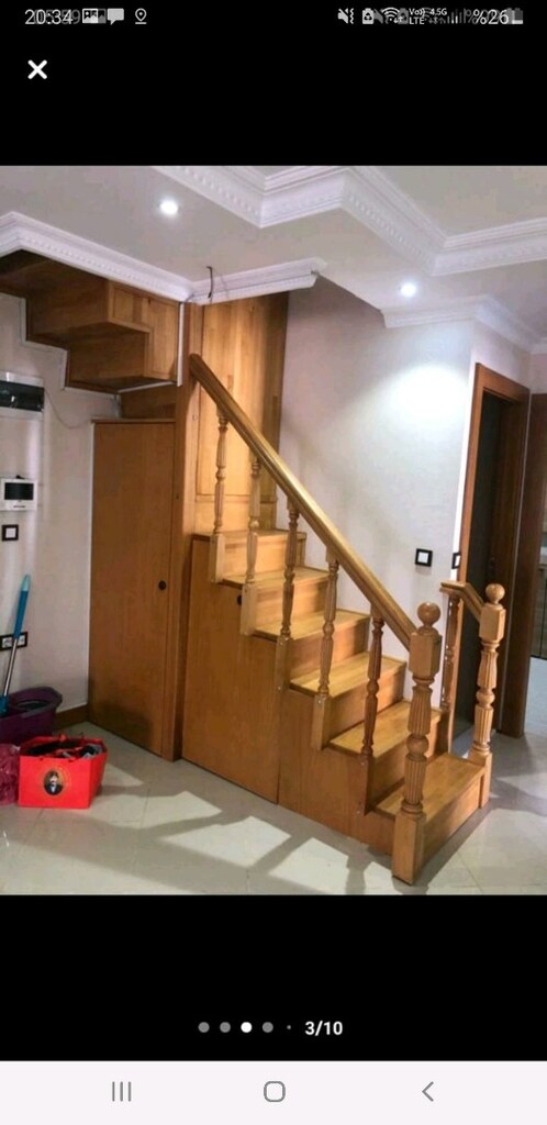 DUBLEKS AHŞAP MERDİVENİ KALİTELİ - 8