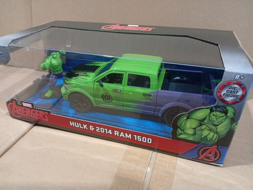 Jada, 9399726314R00, Marvel Hulk 2014 Ram 1500 Model Aracı ve Figür Ma - 4