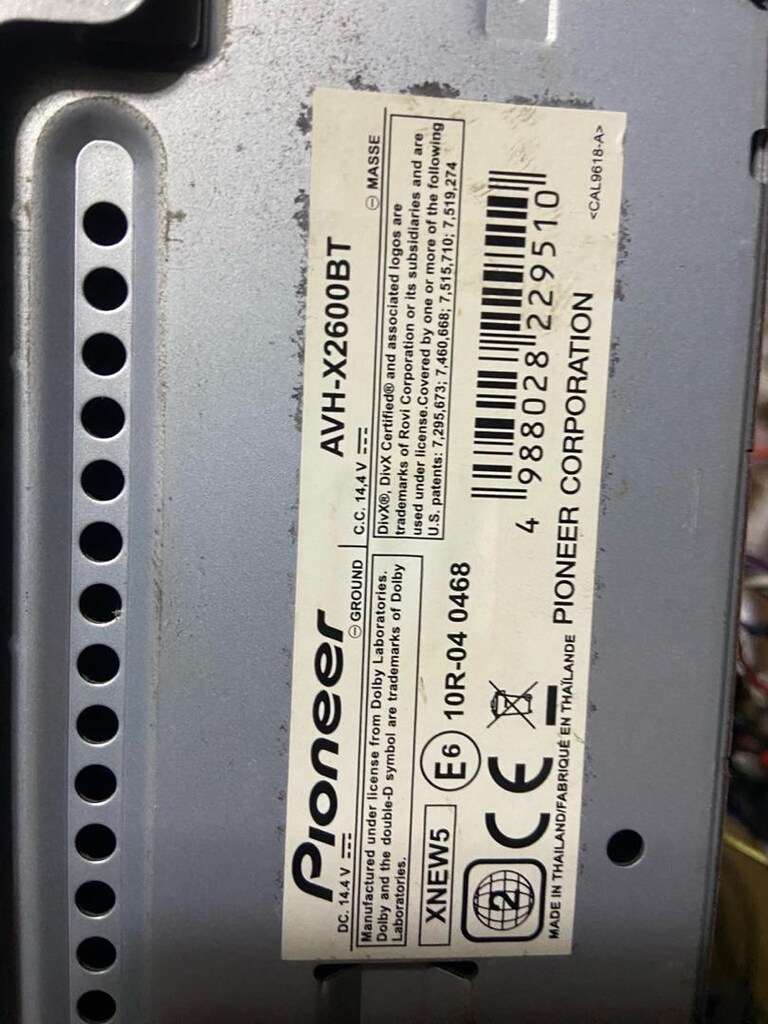 Pıoneer avh x2600BT 3 amfi çıkışlı tesisat teybi - 4