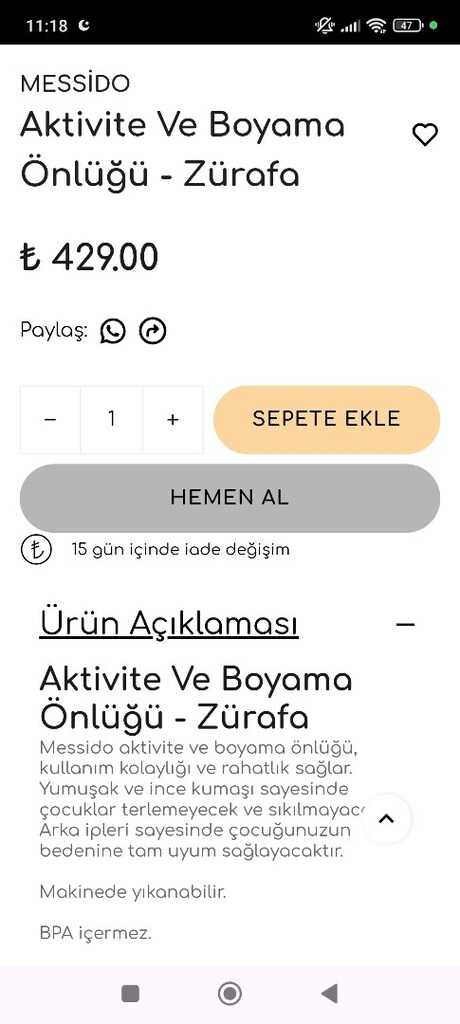 aktivite ve boyama önlüğü - 2