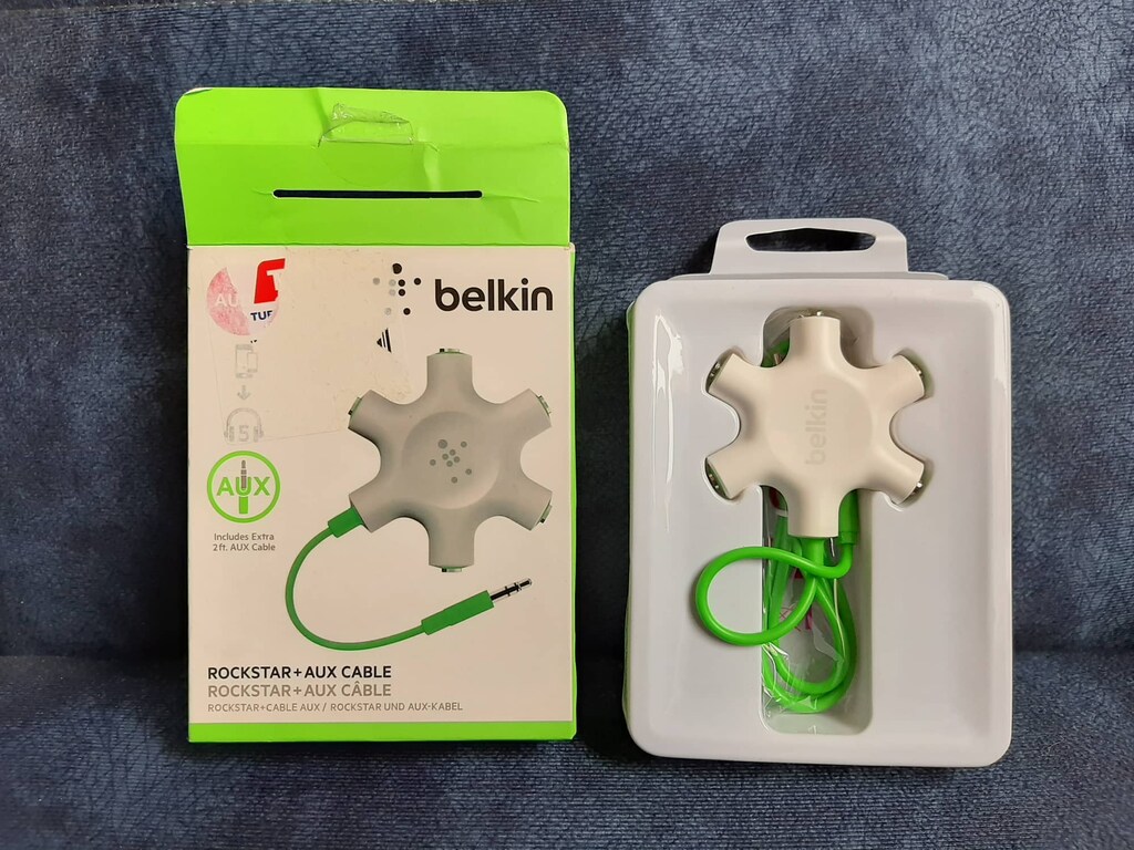 Belkin Rockstar Kulaklık Çoklayıcı (Açık Yeşil)