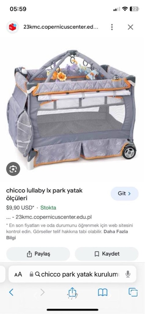 chicco sıfır beşik ( park yatak) - 2