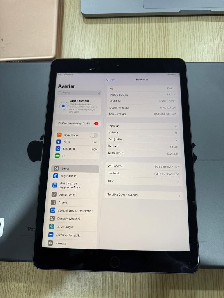 Apple iPad 7. Nesil 32 GB Wi-Fi | Stok: 30+ Adet - 6