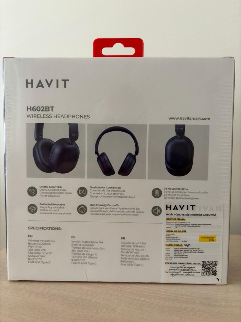 HAVIT H602BT WIRELESS KULAKLIK - 2