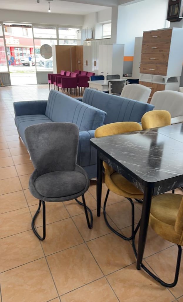 Mermer Desenli Yemek Masası - 2