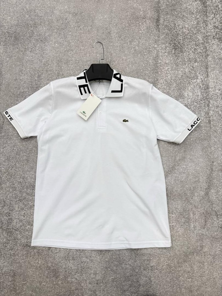 Lacoste Beyaz Polo Yaka Tişört