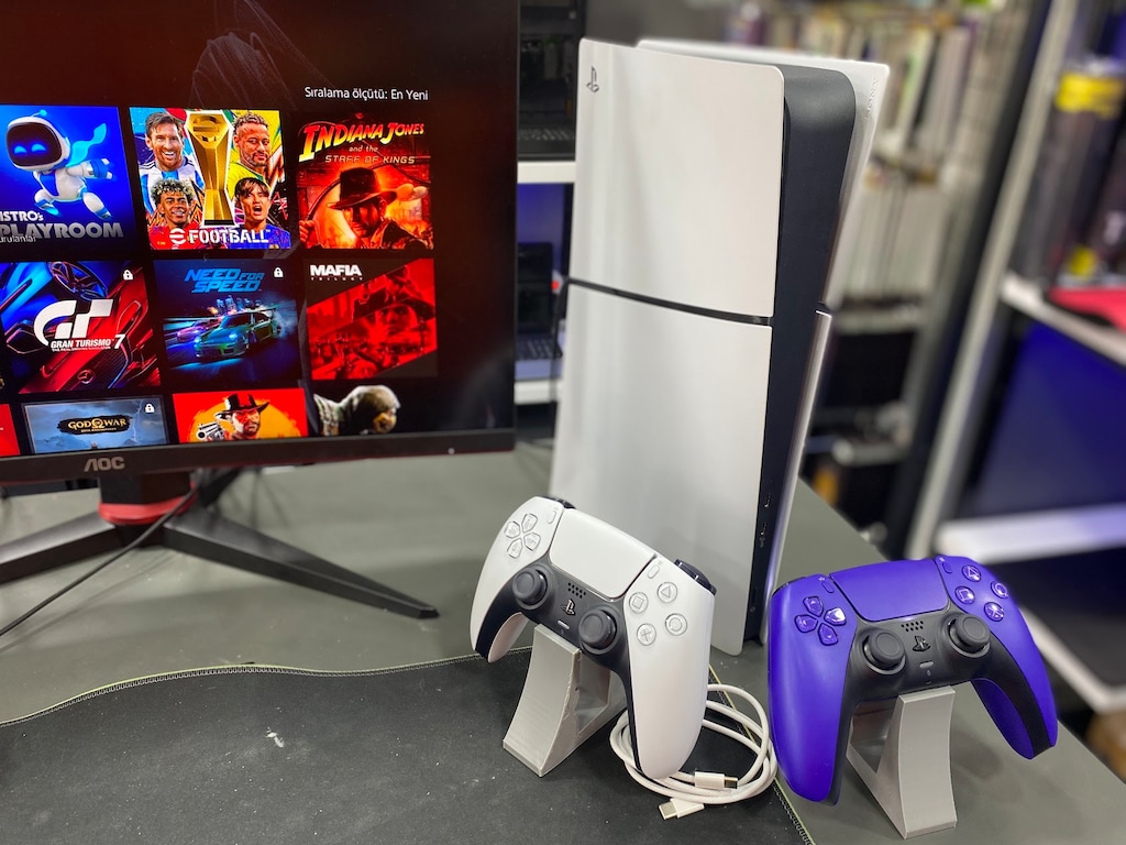 Sony PS5 Slim Digital 825 GB SSD 2 kol 1 yıl mağaza garantili - 5