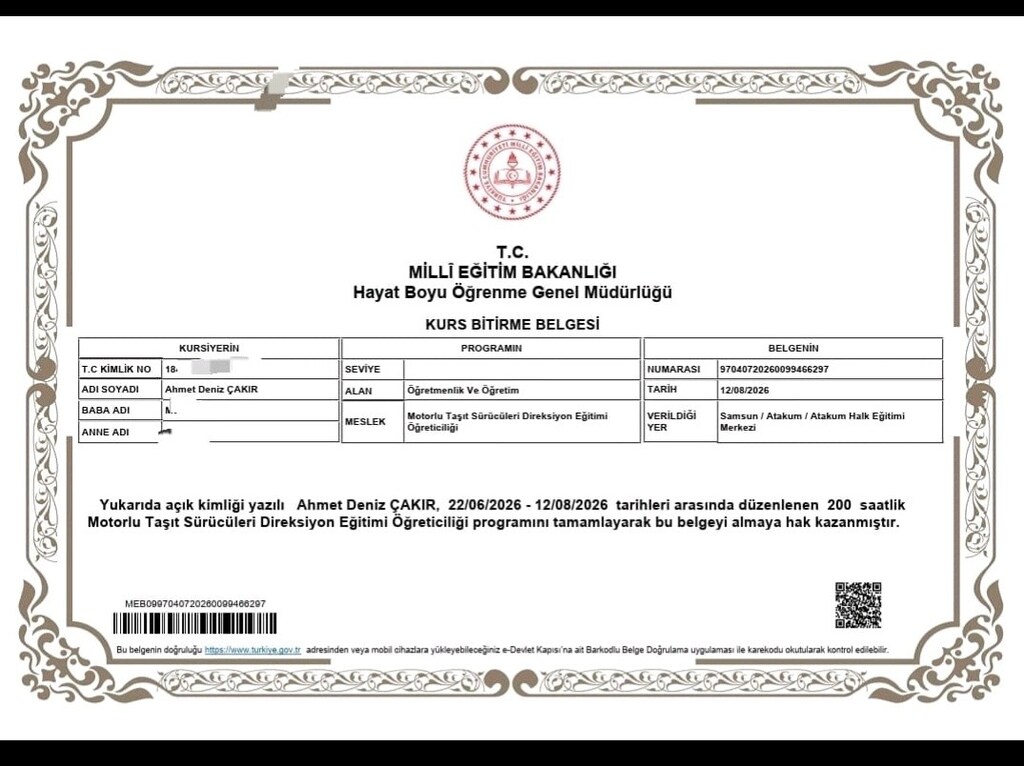 Direksiyon usta öğreticiden direksiyon kurs - 2