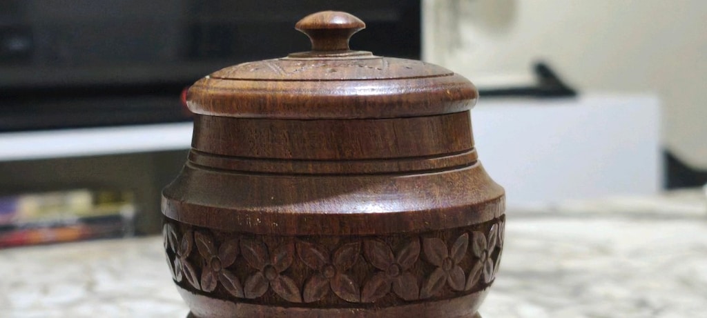 El Oyması Ahşap Kapaklı Kutu - 3