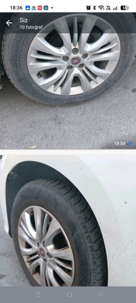 205 60R 16 JANT TOPLAM 4 ADET SAĞLAM KULLANILIR ARAÇ LASTİĞİ - 3