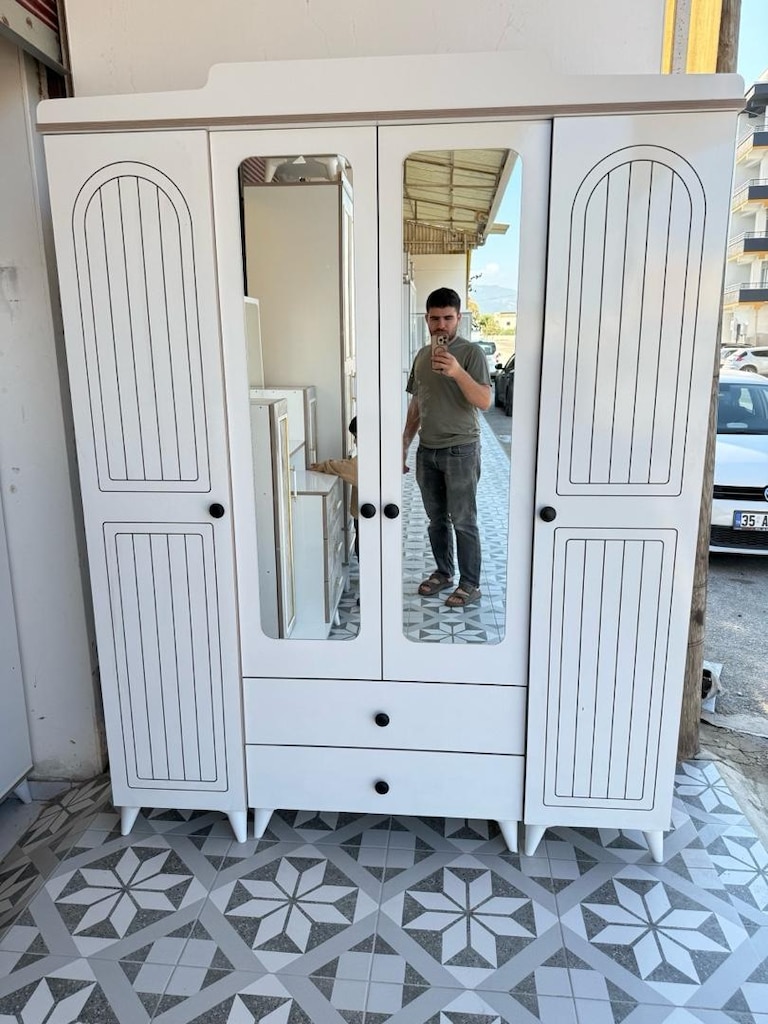 ultra lüks 4 kapaklı dolap sıfır ürün dev kampanya adrese teslim - 3
