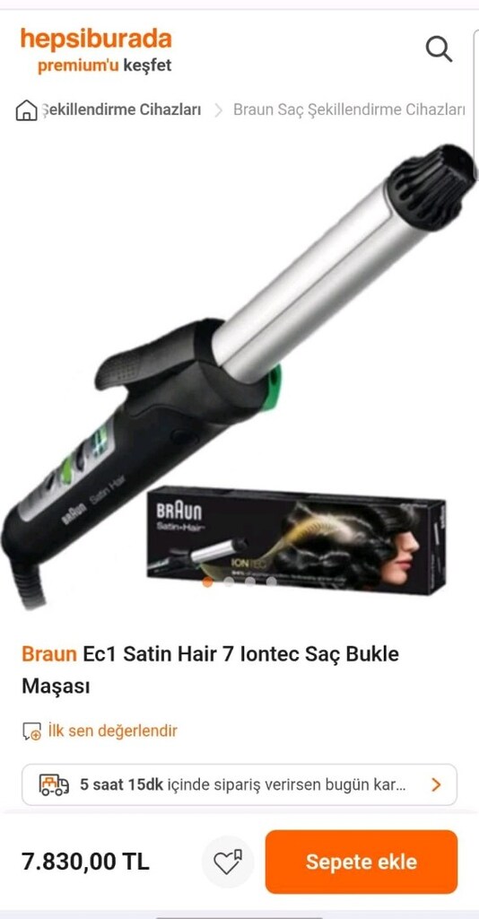 Braun {Ec1 Satin Hair 7 lontec Saç Bukle Maşası - 2