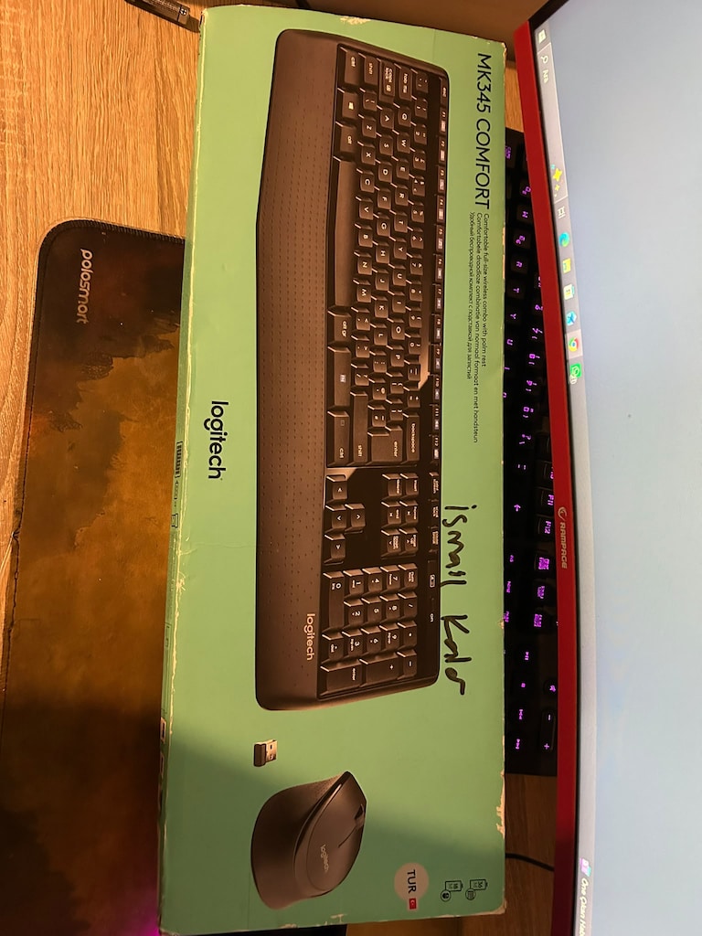 Logitech MK235 Kablosuz Klavye Mouse Seti USB Alıcılı - 3