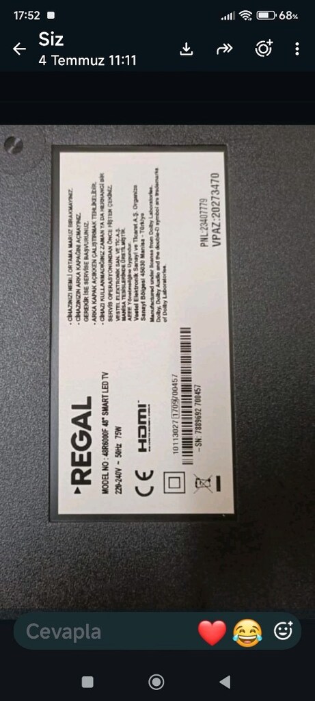 Regal 125 ekran LED tv - 4