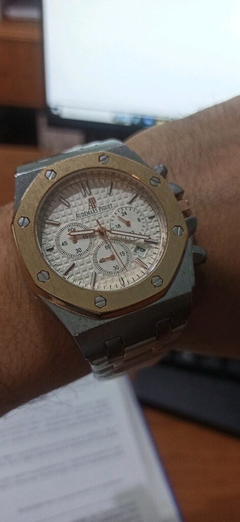 Audemars Piguet fonksiyonlu takvimli pilli çelik kol saati - 14