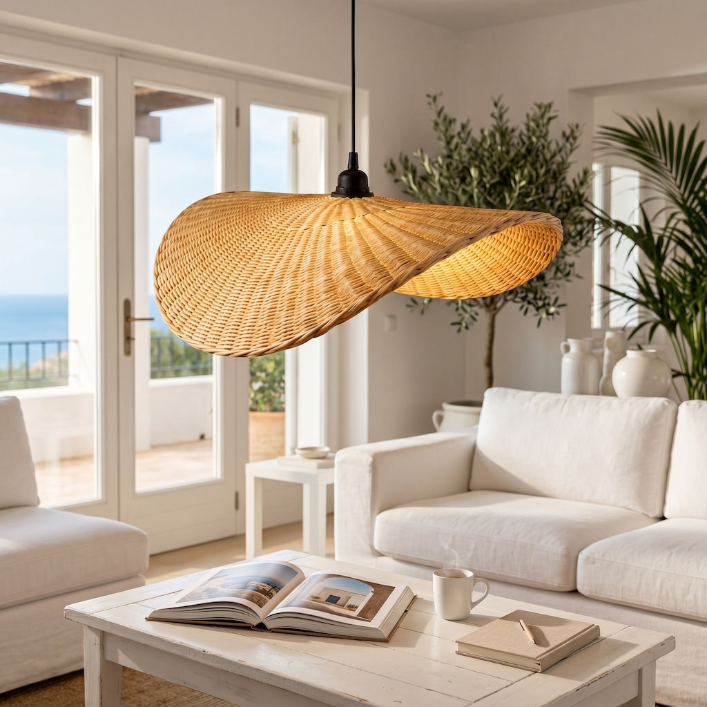 NORDIC Rattan Avize 50-55-60-65 cm – Sıfır - 7