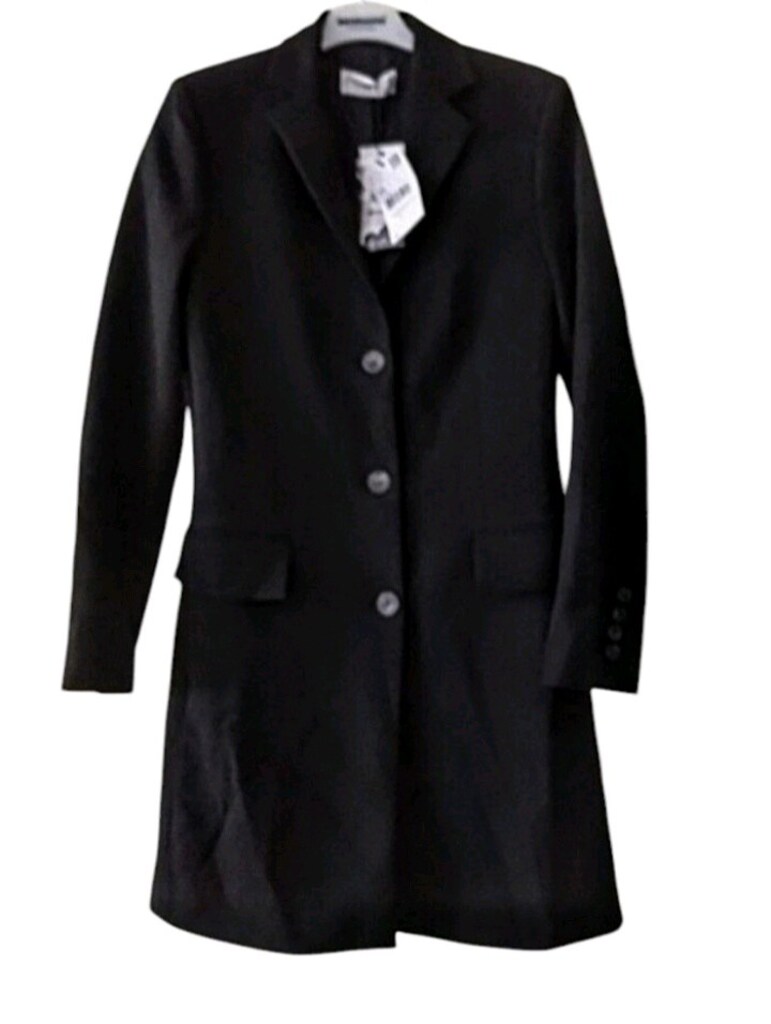 Mango Siyah Uzun Blazer Kaban / Ceket - Sıfır Etiketli — görsel 6/9