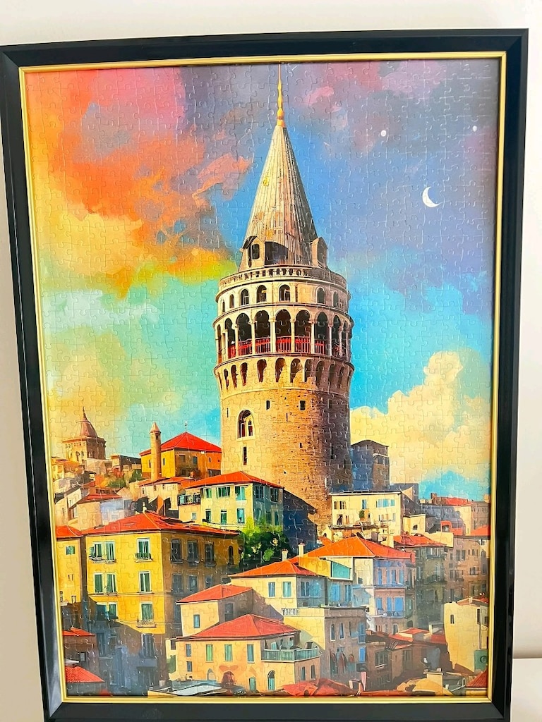 galata kulesi puzzel cerceveli - 2