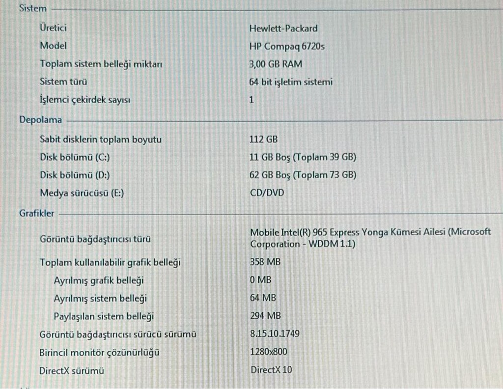 HP Compaq 6720s - 6