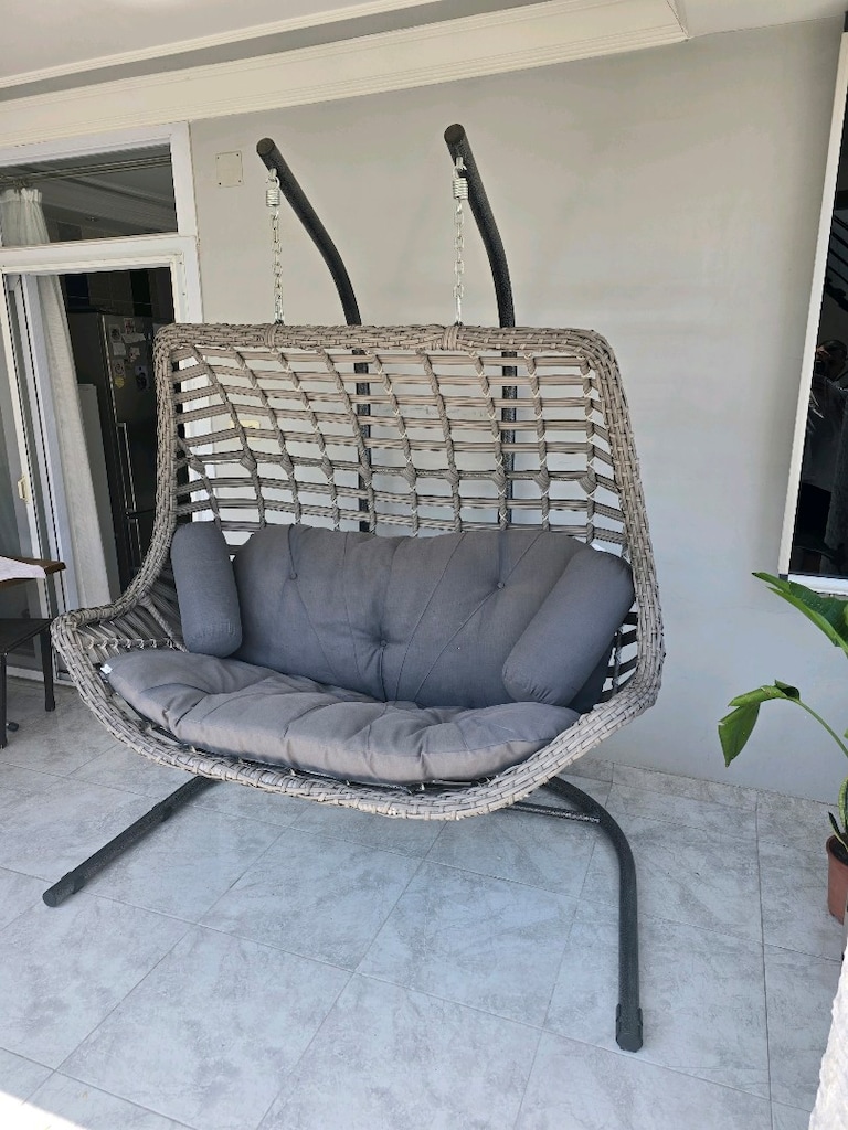 CAPRİ MARKA JUMBO ÇİFT KİŞİLİK RATTAN SALINCAK - 3