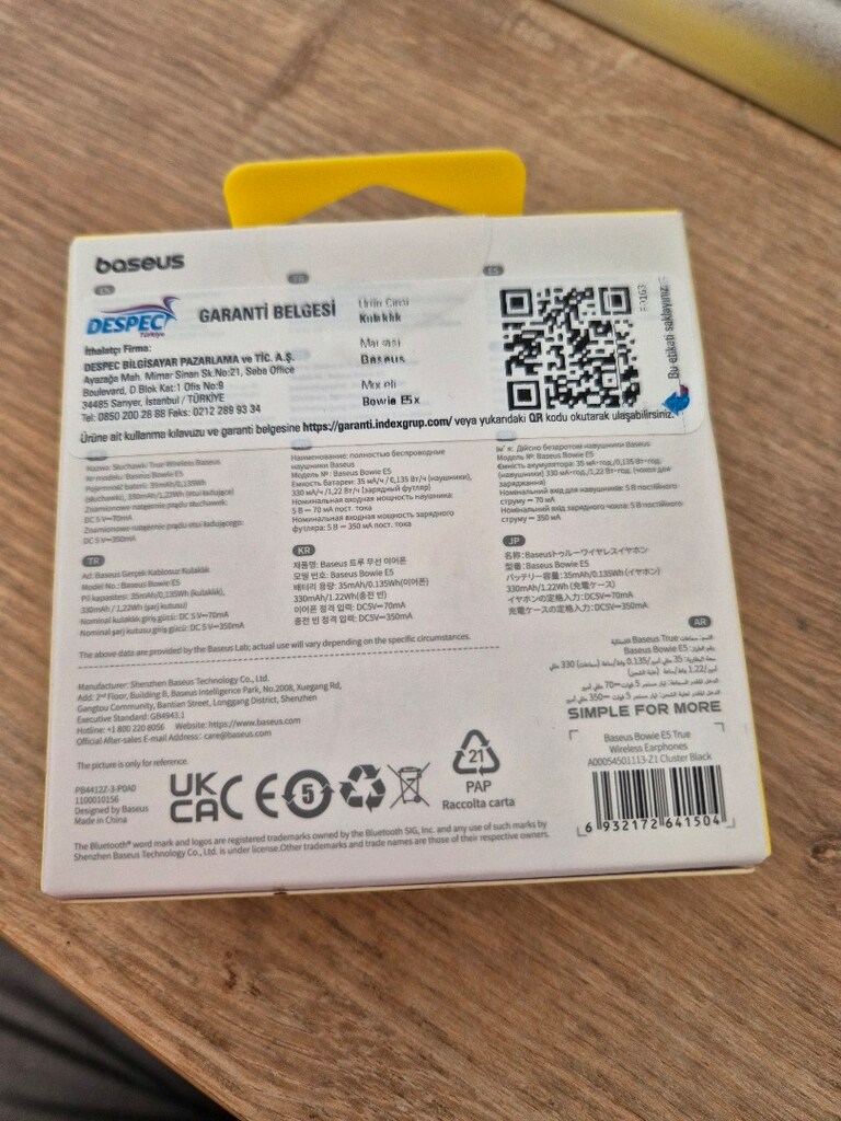 Baseus Bluetooth kulaklık sıfır - 7