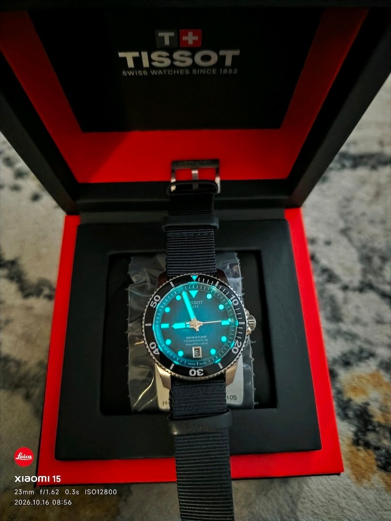 Tissot Seastar 1000 Powermatic 80 - Turkuaz / Mavi-Yeşil Kadran (Çelik