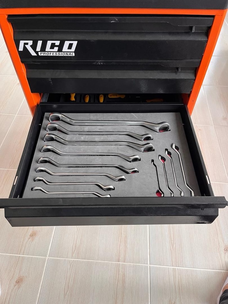 “Rico 5 Çekmeceli Profesyonel Takım Arabası – 300 Parça Full Set” - 5