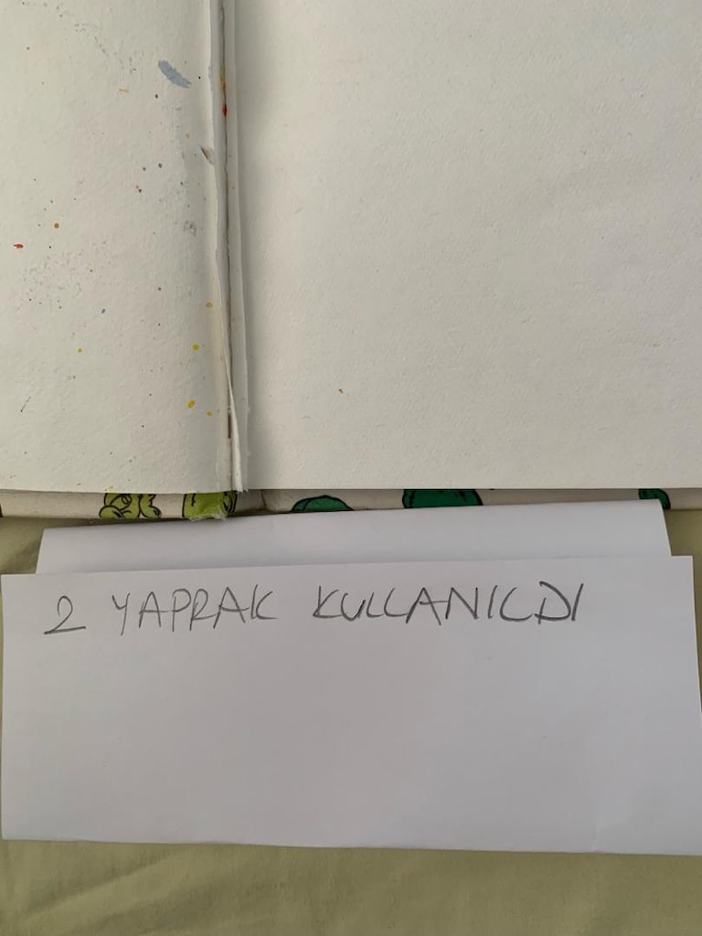 6 adet Defter CONSON-Siyah ve Beyaz Eskiz-DOT GRID-Suluboya bloğu - 7