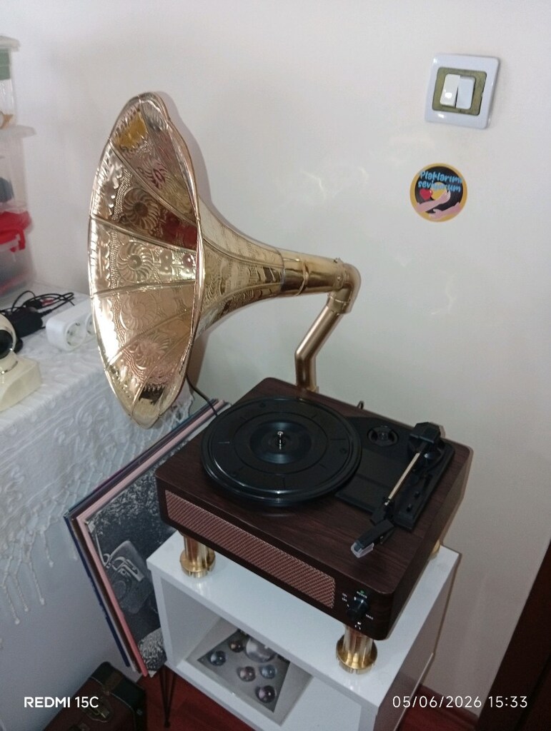 GRAMOFON PİKAP SIFIR ÜRÜN FULL ÖZELLİKLİ - 3