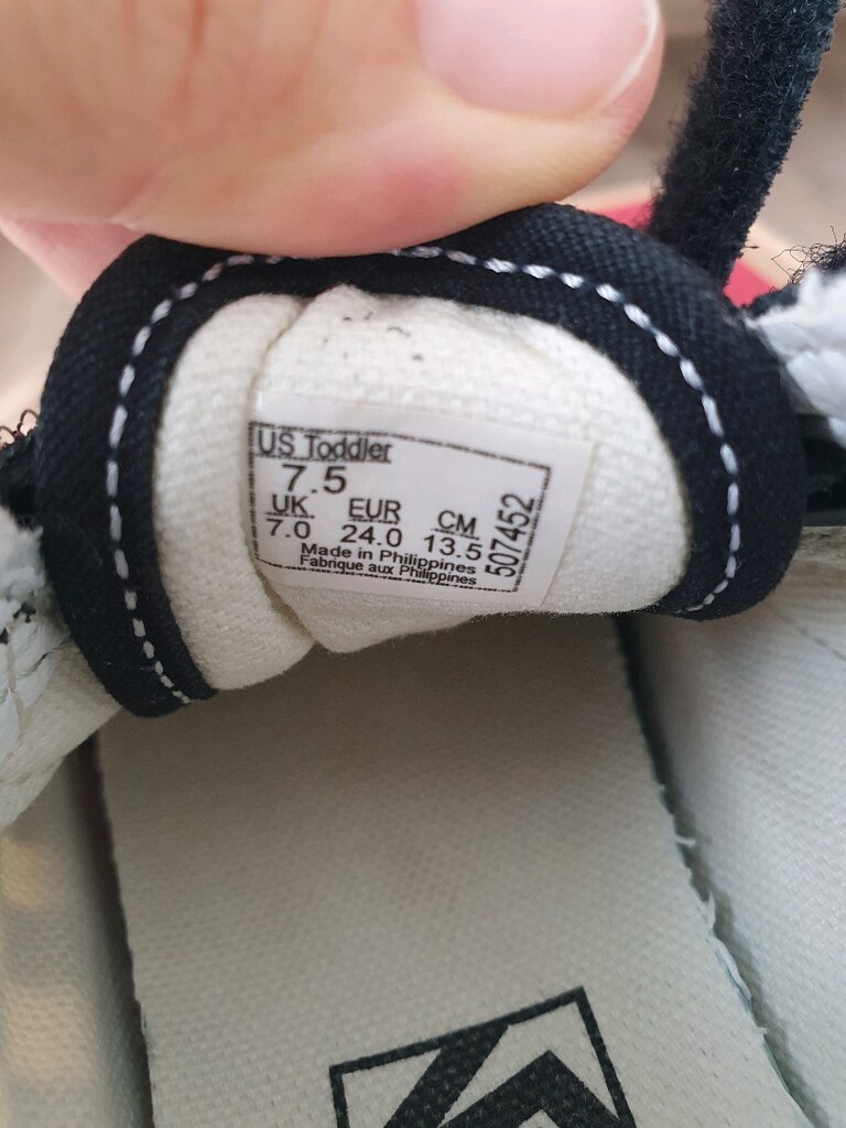 Siyah Vans Erkek Bebek Çocuk Cırtlı Spor Ayakkabı Süet - 7