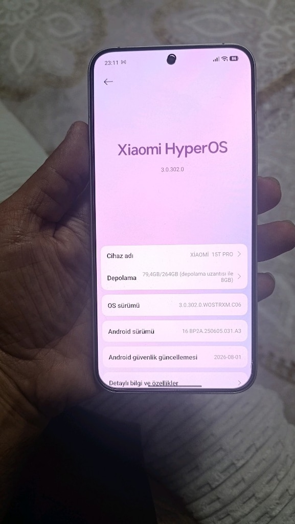 XİAOMİ Mİ 15 T PRO 256/12+12GB TR GARANTİ FATURALİ TEMİZ ORJİNAL ACİKL - 5