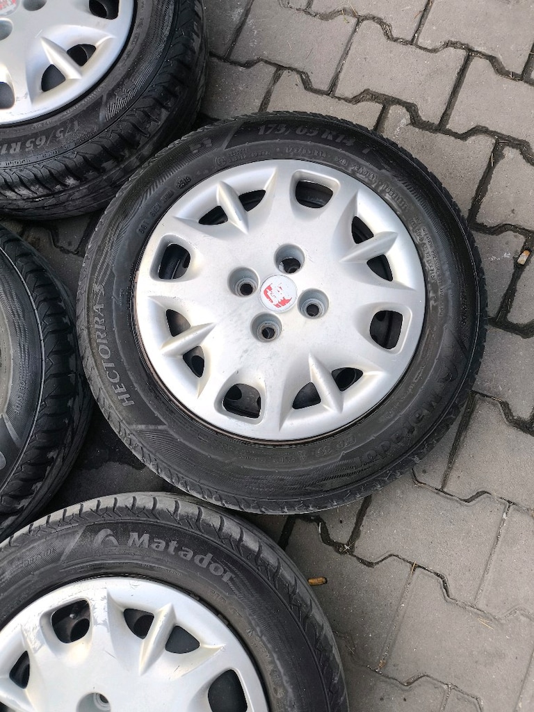 14" TENEKE JANT LASTİK KAPAK TAKIM 4*100 - 5