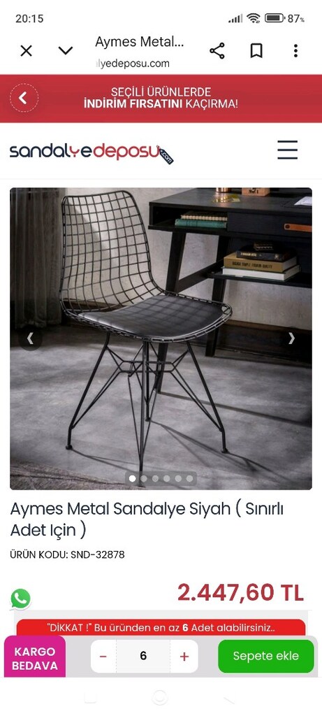 metal sandalye - 3