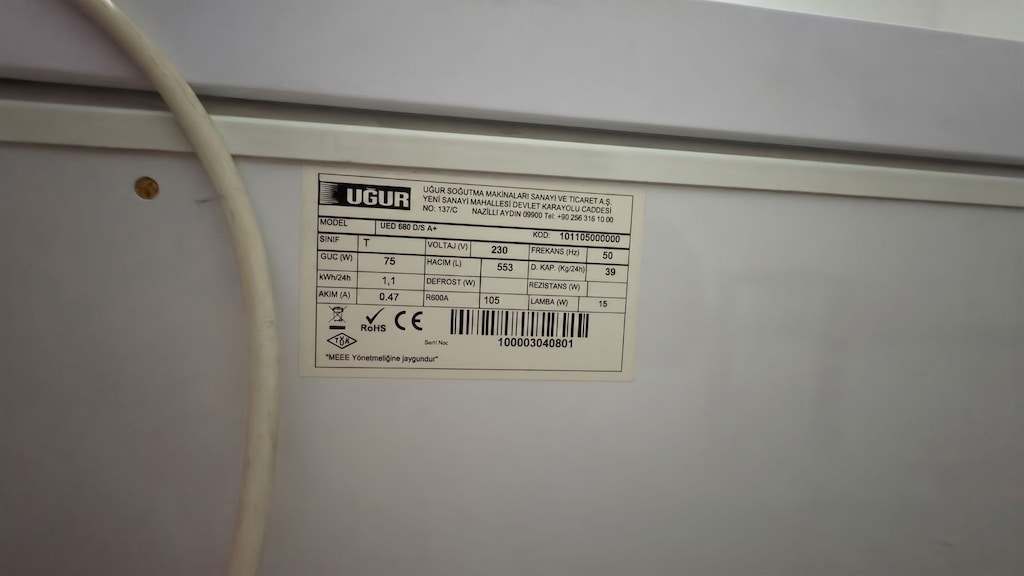 UĞUR SANDIK TİPİ YATAY DERİN DONDURUCU 553 LT - 2