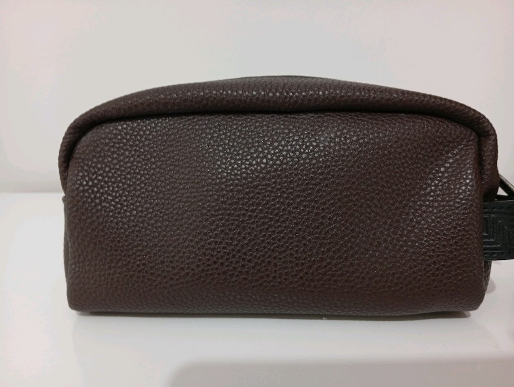 Versace Orijinal THY Business Class Suni Deri Versace Çanta Kahverengi - 7