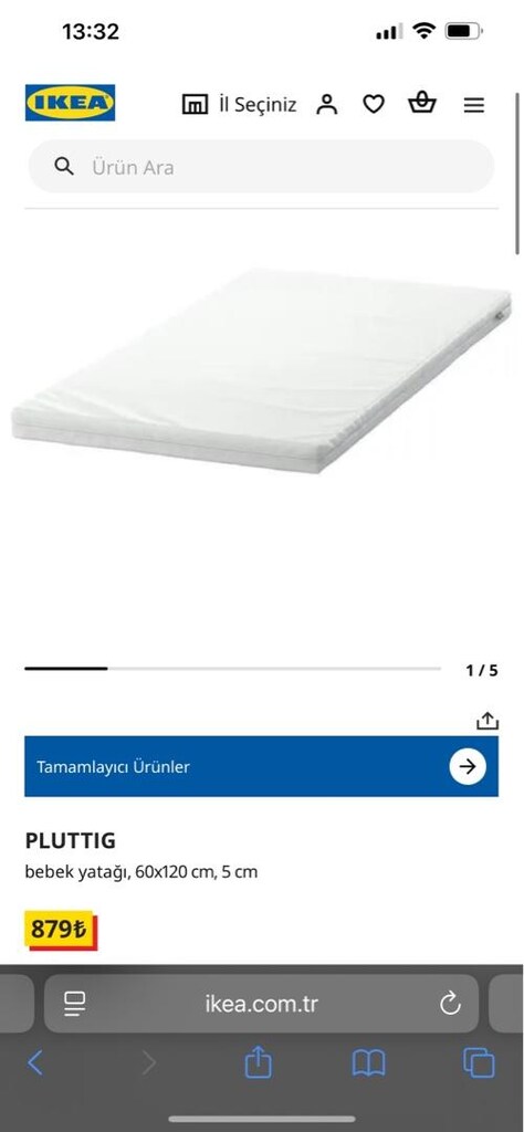 ikea sniglar 60x120 cm beşik ve yatağı - 4