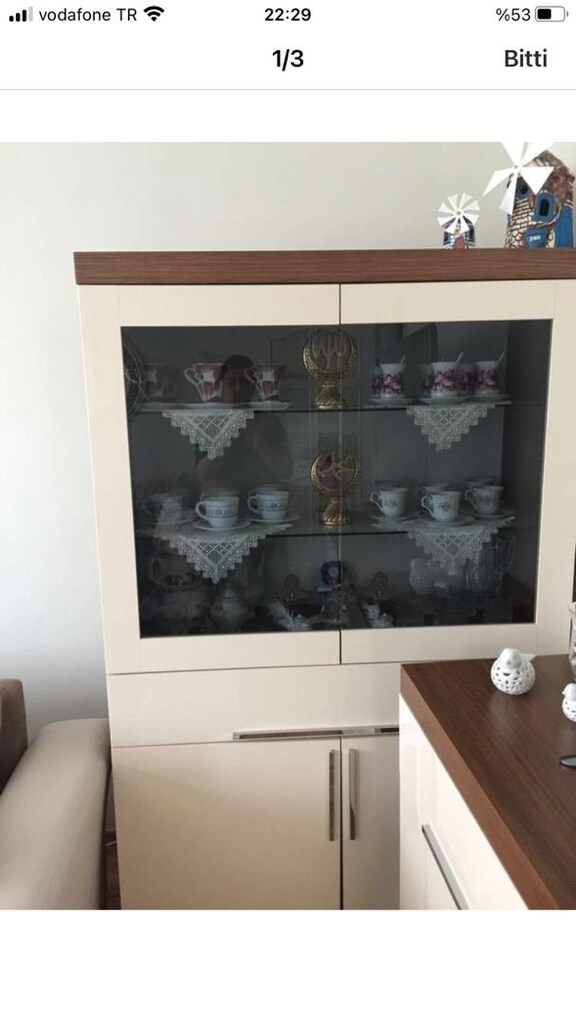 Camlı büfe dolap - 2