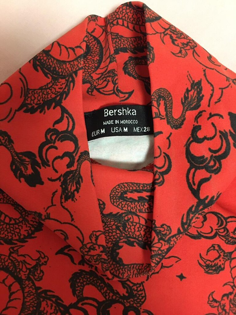 Bershka kırmızı ejderha bluz - 3