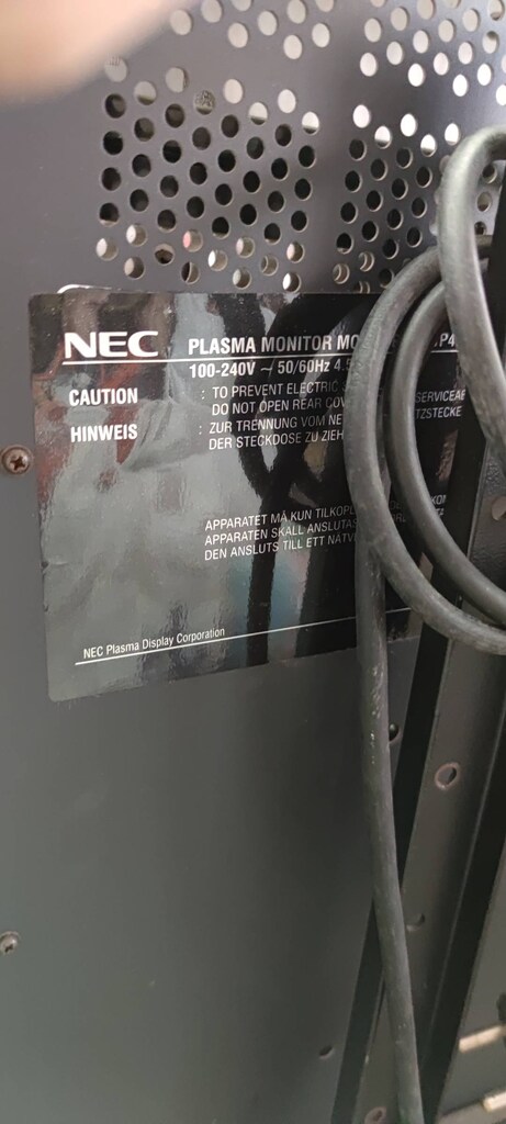 109 ekran NEC plazma LCD ful HD televizyon - 4