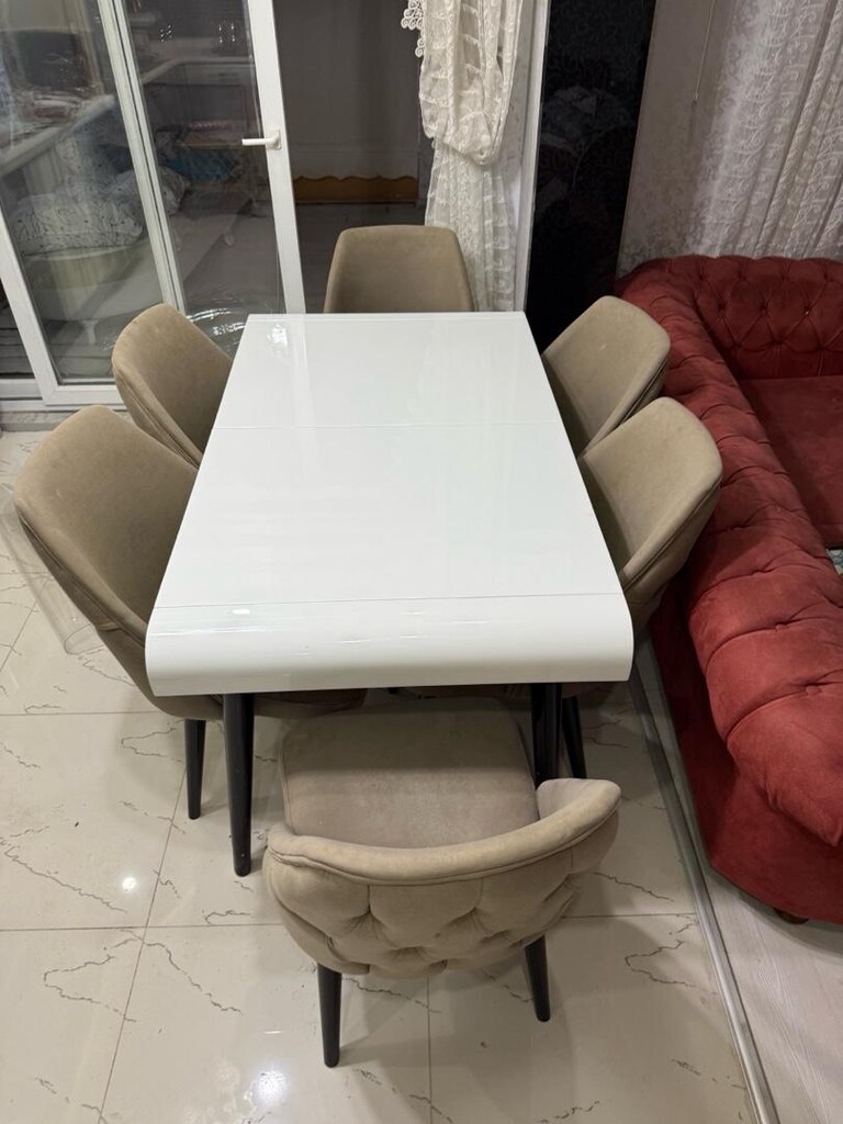 mutfak masası ve 6 adet cheestr sandalyesi takımı - 3
