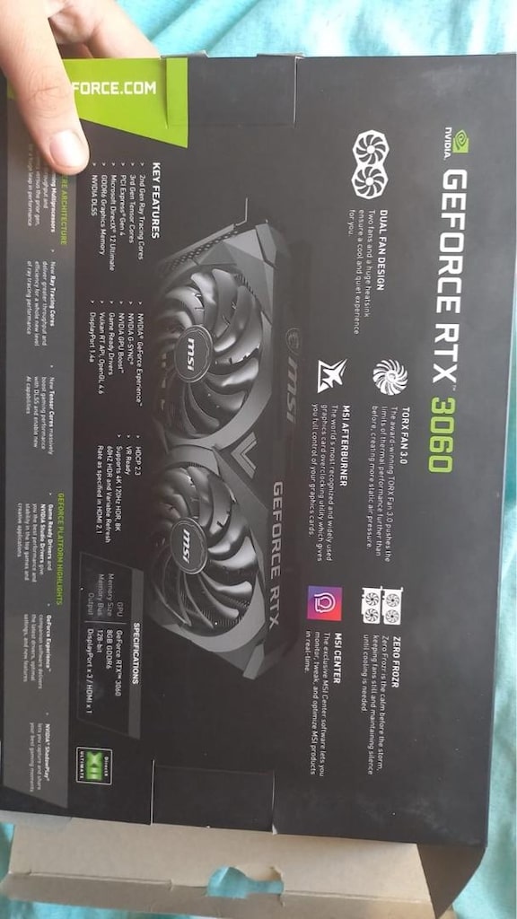 MSI NVIDIA GEFORCE RTX 3060 8GB 128BİT - 3